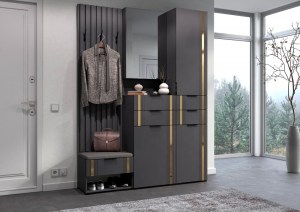 Модульная прихожая Эмэ (Сантан) Графит